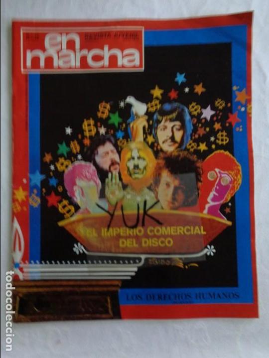 Coleccionismo de Revistas y Peri&oacute;dicos: REVISTA EN MARCHA - N&ordm; 16.- A&Ntilde;O 1976.- EL IMPERIO COMERCIAL DEL DISCOS.- PORTADA E INTERIOR BEATLES