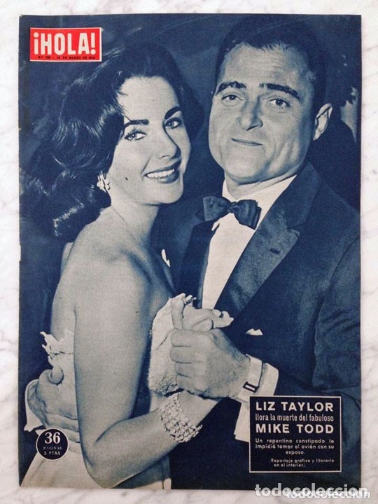 Coleccionismo de revistas y peri&oacute;dicos: HOLA - 1958 - LIZ TAYLOR Y MIKE TODD, MARIA CALLAS, CURD J&Uuml;RGENS, SORAYA, MARGARITA DE SUECIA