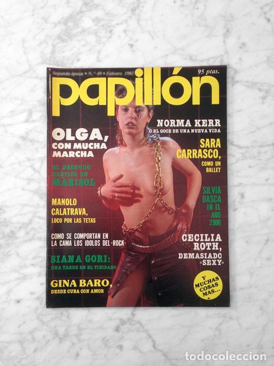 Coleccionismo de revistas y peri&oacute;dicos: PAPILLON - 1982 - SILVIA DASCA, SARA CARRASCO, SIANNA GORI, NORMA KERR, GINA BARO, CECILIA ROTH
