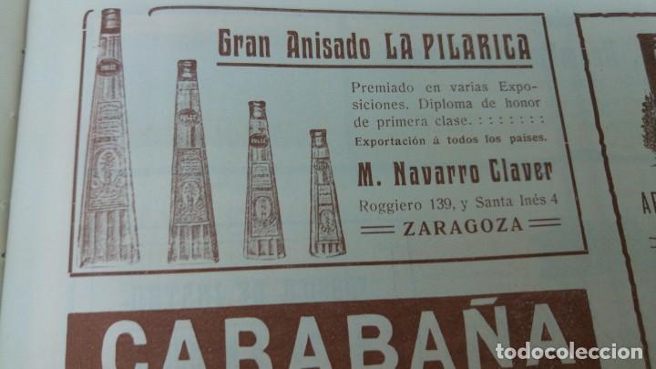 Collezionismo di Riviste e Giornali: GRAN ANISADO LA PILARICA M.NAVARRO CLAVER ZARAGOZA HOJA REVISTA A&Ntilde;O 1905