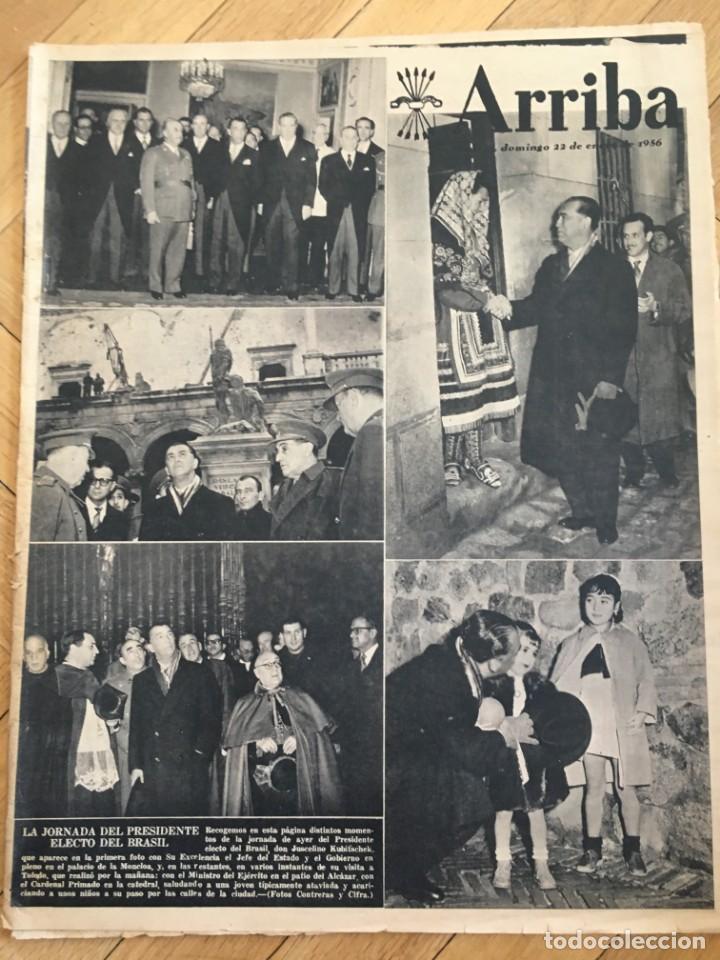Collection Magazines and Newspapers: ARRIBA (22-1-56) BONIFACIO CAMARI&Ntilde;AS TOROS DE GUISANDO FESTIVAL CINE ALMERIA