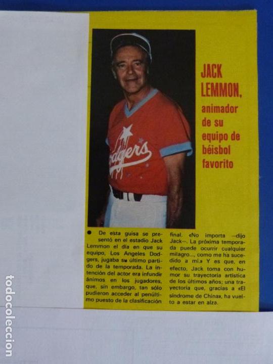 Coleccionismo de Revistas y Peri&oacute;dicos: RECORTE REPORTAJE CLIPPING DE JACK LEMMON REVISTA SEMANA N&ordm; 2073 PAG 67