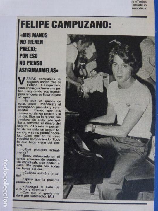 Coleccionismo de Revistas y Peri&oacute;dicos: RECORTE REPORTAJE CLIPPING DE FELIPE CAMPUZANO REVISTA SEMANA N&ordm; 2073 PAG 73