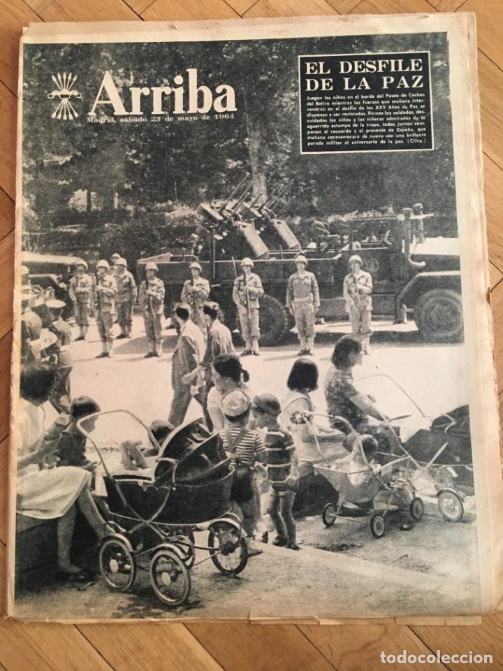 Collezionismo di Riviste e Giornali: ARRIBA (23-5-64) DESFILE DE LA PAZ CARDENAL TISSERANT ALCAZAR TOLEDO PLAZA CATALU&Ntilde;A PUERTO PALMA