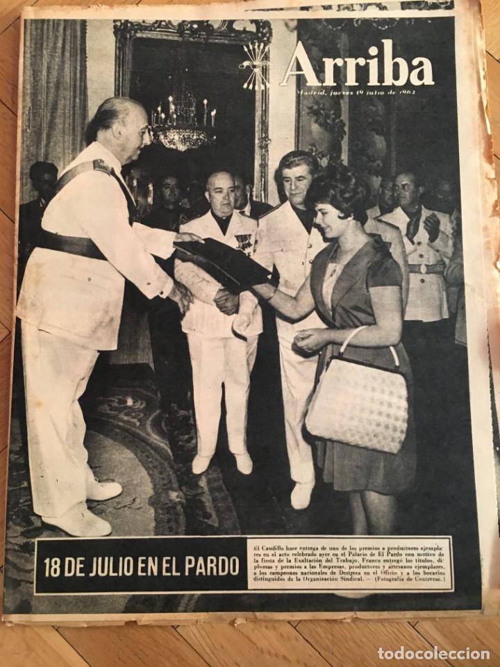 Collezionismo di Riviste e Giornali: ARRIBA (19-7-62) 18 JULIO EN EL PARDO FRANCO GOLPE DE ESTADO EN PERU