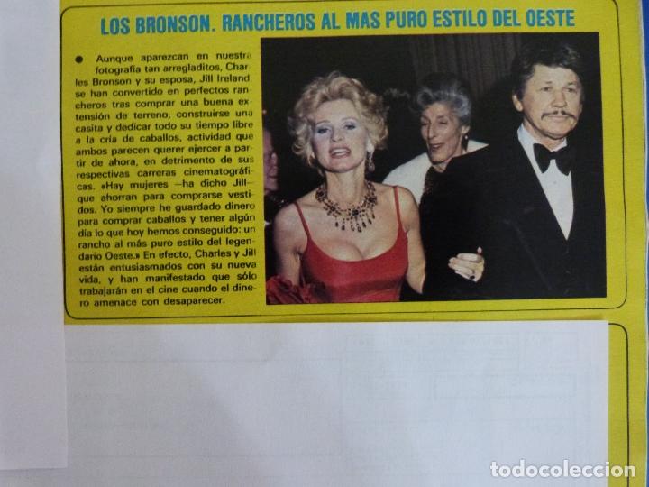 Coleccionismo de Revistas y Peri&oacute;dicos: RECORTE REPORTAJE CLIPPING DE CHARLES BRONSON Y JILL IRELAND REVISTA SEMANA N&ordm; 2072 PAG 57