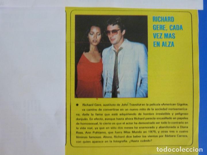 Coleccionismo de Revistas y Peri&oacute;dicos: RECORTE REPORTAJE CLIPPING DE RICHARD GERE REVISTA SEMANA N&ordm; 2072 PAG 57