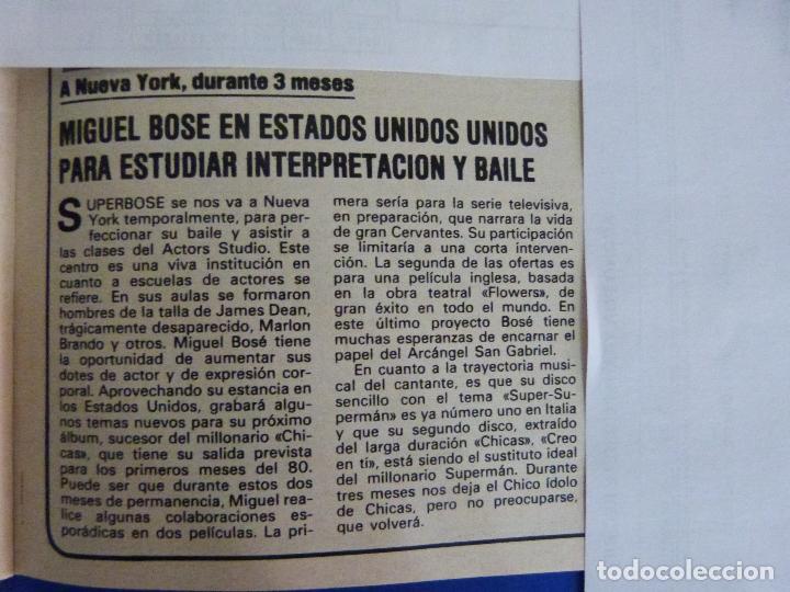 Coleccionismo de Revistas y Peri&oacute;dicos: RECORTE REPORTAJE CLIPPING DE MIGUEL BOSE REVISTA SEMANA N&ordm; 2072 PAG 87