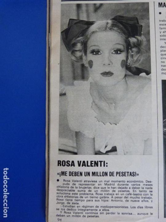 Coleccionismo de Revistas y Peri&oacute;dicos: RECORTE REPORTAJE CLIPPING DE ROSA VALENTI REVISTA SEMANA N&ordm; 2072 PAG 94