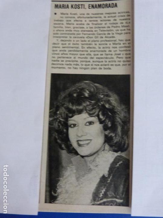 Coleccionismo de Revistas y Peri&oacute;dicos: RECORTE REPORTAJE CLIPPING DE MARIA KOSTI REVISTA SEMANA N&ordm; 2072 PAG 94
