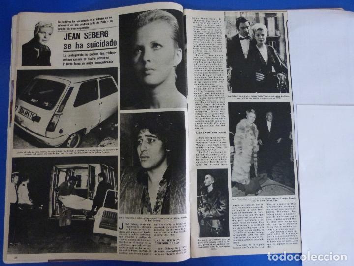 Coleccionismo de Revistas y Peri&oacute;dicos: RECORTE REPORTAJE CLIPPING DE JEAN SEBERG BUENOS DIAS, TRISTEZA REVISTA SEMANA N&ordm; 2066 PAG 26-27