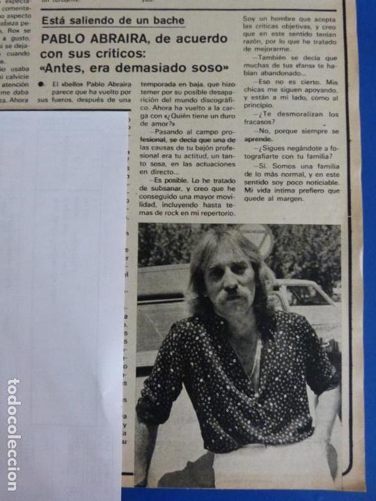 Coleccionismo de Revistas y Peri&oacute;dicos: RECORTE REPORTAJE CLIPPING DE PABLO ABRAIRA REVISTA SEMANA N&ordm; 2058 PAG 9