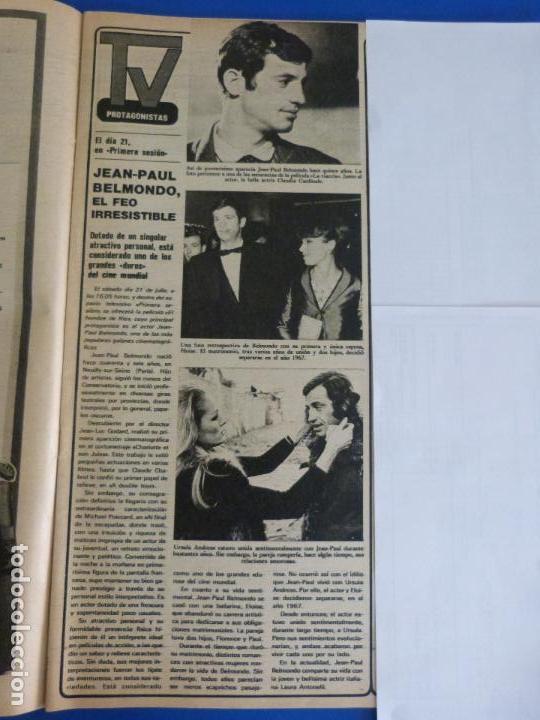 Coleccionismo de Revistas y Peri&oacute;dicos: RECORTE REPORTAJE CLIPPING DE JEAN-PAUL BELMONDO REVISTA SEMANA N&ordm; 2057 PAG 13