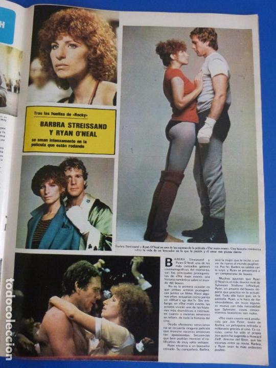 Coleccionismo de Revistas y Peri&oacute;dicos: RECORTE REPORTAJE CLIPPING DE BARBRA STREISSAND Y RYAN O'NEAL REVISTA SEMANA N&ordm; 2057 PAG 43