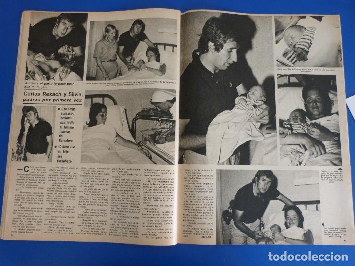 Coleccionismo de Revistas y Peri&oacute;dicos: RECORTE REPORTAJE CLIPPING DE CARLOS REXACH Y SILVIA F.C. BARCELONA REVISTA SEMANA N&ordm; 2057 PAG 74-75