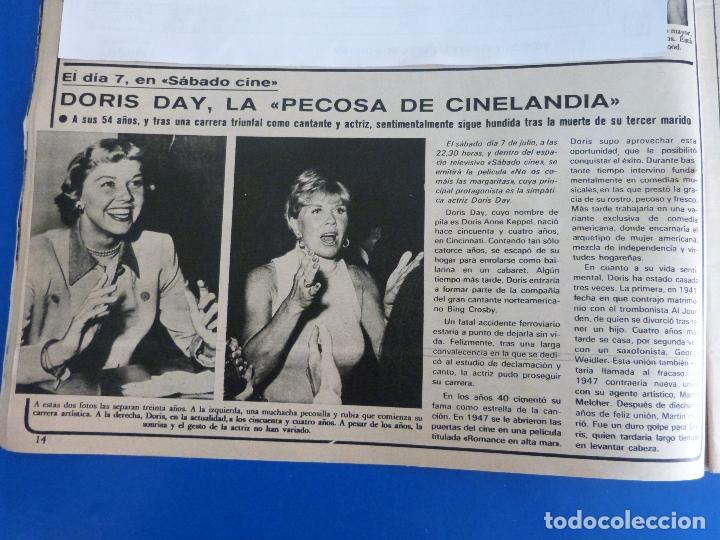 Coleccionismo de Revistas y Peri&oacute;dicos: RECORTE REPORTAJE CLIPPING DE DORIS DAY PECOSA DE CINELANDIA REVISTA SEMANA N&ordm; 2055 PAG 14