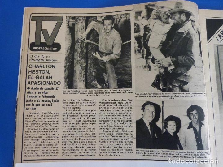 Coleccionismo de Revistas y Peri&oacute;dicos: RECORTE REPORTAJE CLIPPING DE CHARLTON HESTON REVISTA SEMANA N&ordm; 2055 PAG 14