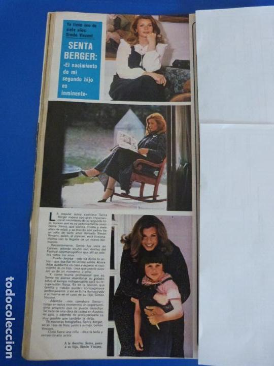 Coleccionismo de Revistas y Peri&oacute;dicos: RECORTE REPORTAJE CLIPPING DE SENTA BERGER REVISTA SEMANA N&ordm; 2055 PAG 38
