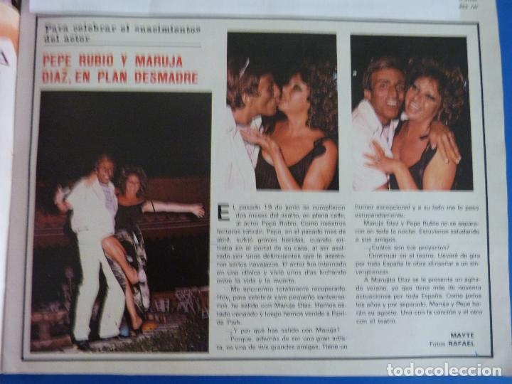 Coleccionismo de Revistas y Peri&oacute;dicos: RECORTE REPORTAJE CLIPPING DE PEPE RUBIO Y MARUJA DIAZ REVISTA SEMANA N&ordm; 2055 PAG 39