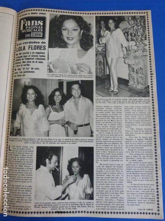 Coleccionismo de Revistas y Peri&oacute;dicos: RECORTE REPORTAJE CLIPPING DE LOLA FLORES REVISTA SEMANA N&ordm; 2055 PAG 67