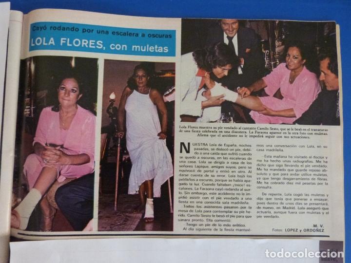 Coleccionismo de Revistas y Peri&oacute;dicos: RECORTE REPORTAJE CLIPPING DE LOLA FLORES REVISTA SEMANA N&ordm; 2056 PAG 53