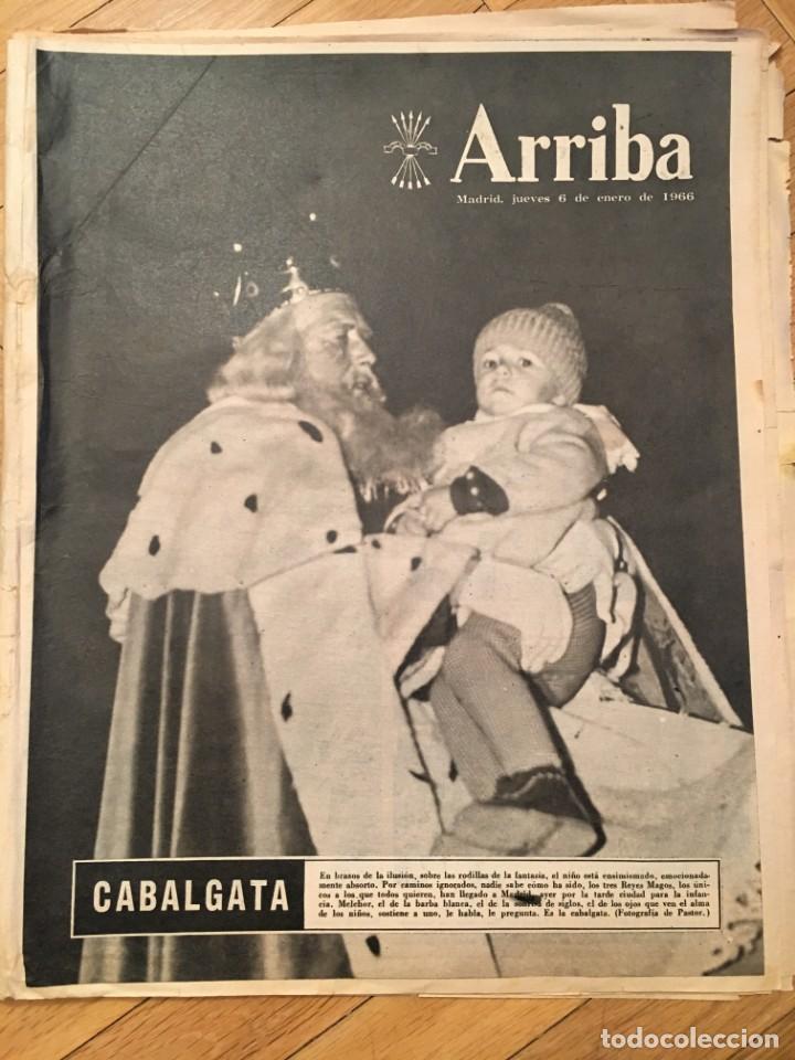 Sammeln von Zeitschriften und Zeitungen: ARRIBA (6-1-66) CABALGATA DE REYES BARCELONA CROSS SANTANDER BURGOS REFINERIA PETROLEO DE LA LORA
