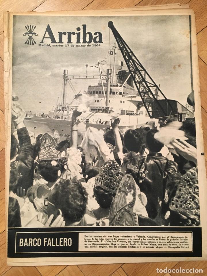 Sammeln von Zeitschriften und Zeitungen: ARRIBA (17-3-64) FALLAS VALENCIA SAN ANDRES BARCELONA SAN VICENTE DE PAUL JACK RUBY CALLE SEVILLA