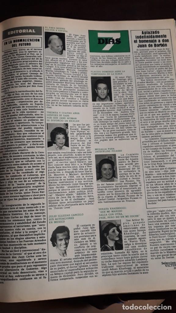 Collection Magazines and Newspapers: julio iglesias placido domingo jane wyman jacqueline picasso soraya khashoggi