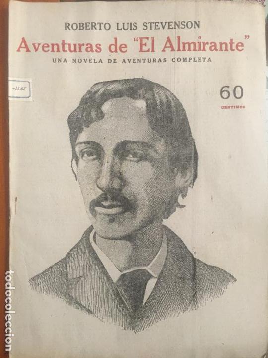 Coleccionismo de Revistas y Peri&oacute;dicos: NOVELAS Y CUENTOS, AVENTURAS DE EL ALMIRANTE, ROBERTO LUIS STEVENSON.