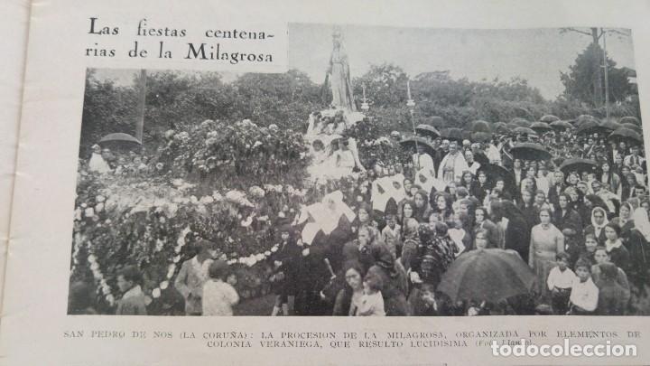 Coleccionismo de Revistas y Peri&oacute;dicos: SAN PEDRO DE NOS LA CORU&Ntilde;A FIESTAS CENTENARIAS DE LA MILAGROSA / EIBAR HOJA REVISTA A&Ntilde;O 1930