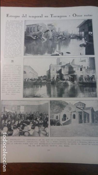 Collezionismo di Riviste e Giornali: DESBORDAMIENTO RIO FRANCOLI TARRAGONA TEMPORAL/ MONISTROL DE MONTSERRAT HOJA REVISTA A&Ntilde;O 1930