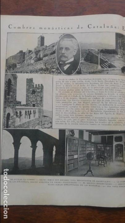 Collection Magazines and Newspapers: CASTELL MONESTIR D'ESCORNALBOU RIUDECANYES TARRAGONA REVISTA A&Ntilde;O 1926