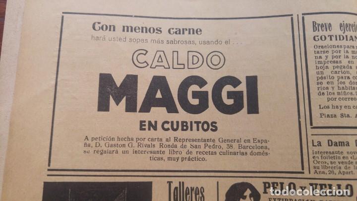 Coleccionismo de revistas y peri&oacute;dicos: CALDO MAGGI CUBITOS CON MENOS CARNE HOJA REVISTA A&Ntilde;O 1926