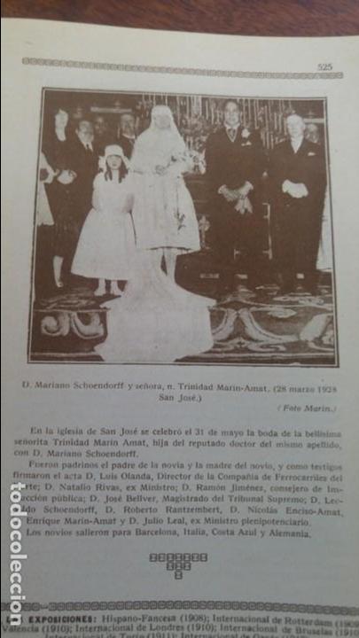 Collezionismo di Riviste e Giornali: BODA MARIANO SCHOENDORFF Y TRINIDAD MARIN-AMAT ALTA SOCIEDAD MADRILE&Ntilde;A.HOJA REVISTA A&Ntilde;O 1928