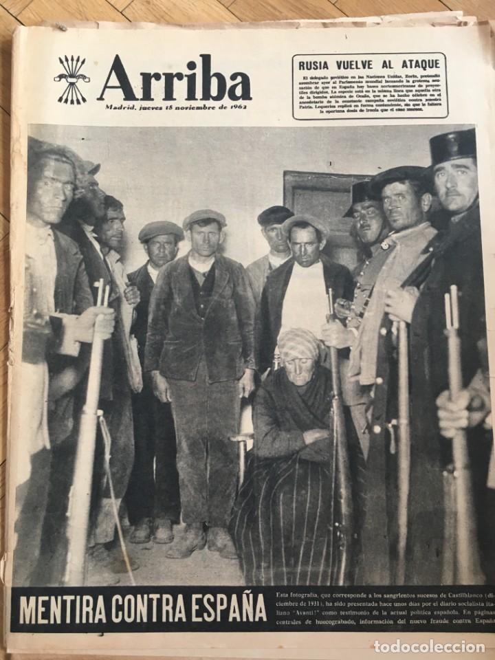 Colecionismo de Revistas e Jornais: ARRIBA (15-11-62) RUSIA PORTUGAL CASTILBLANCO 1931 REY SAUD