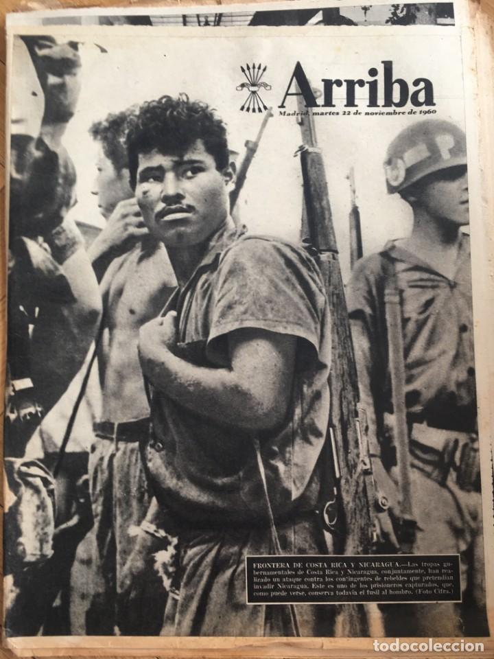 Sammeln von Zeitschriften und Zeitungen: ARRIBA (22-10-60) COSTA RICA ANGEL RAFAEL PERALTA PARADOR ARRUZAFA VALLE DE LOS CAIDOS PUERTA TOLEDO