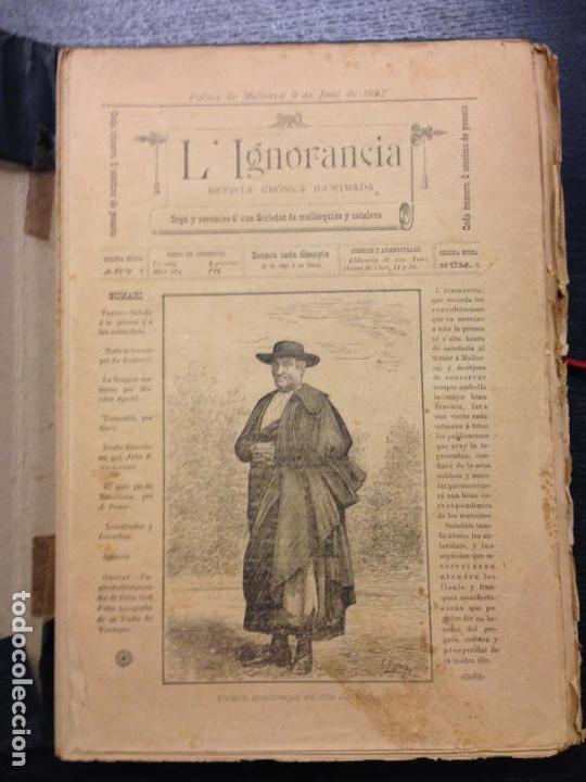 Coleccionismo de Revistas y Peri&oacute;dicos: L'IGNORANCIA, 2&ordf; EPOCA, DEL NUM. 1 AL 42, 1892
