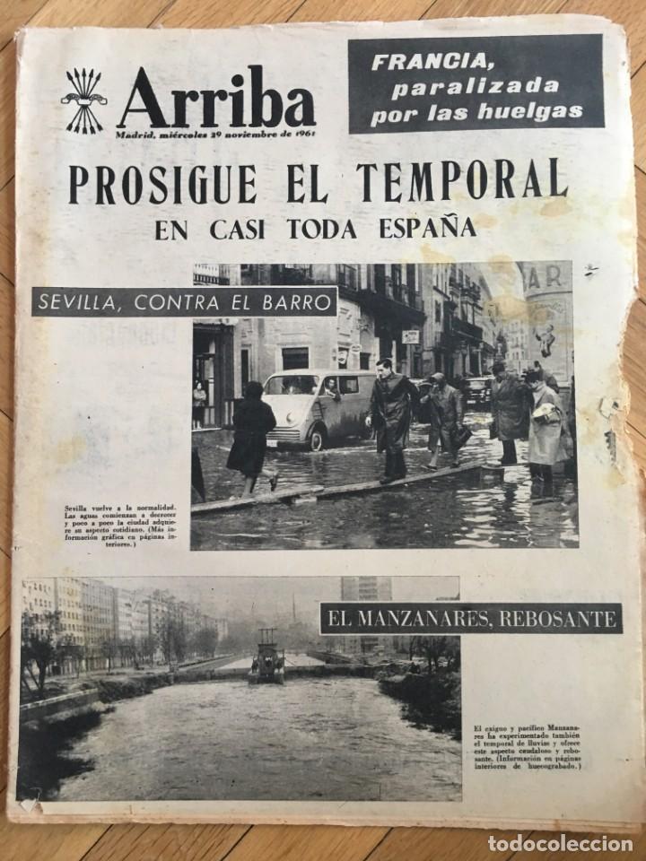 Colecionismo de Revistas e Jornais: ARRIBA (29-11-61) HUELGA FRANCIA SEVILLA HOMENAJE FALANGE ROBLA CERVEZAS EL AGUILA