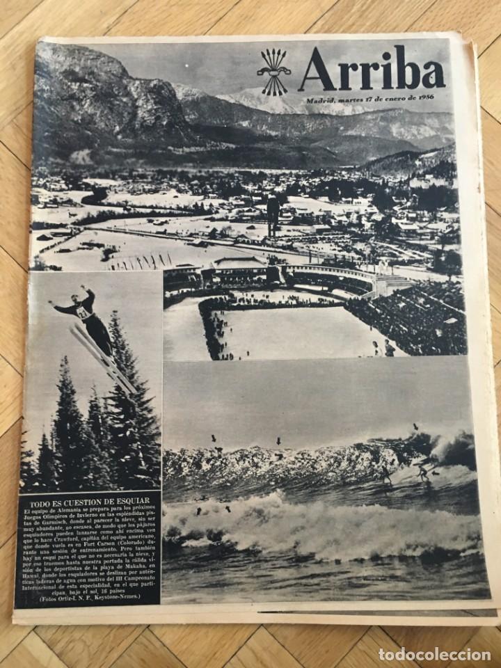 Sammeln von Zeitschriften und Zeitungen: ARRIBA (17-1-56) OLIMPIADAS FIESTA SAN ANTON R. MADRID CELTA VIGO PEREZ CASAS MALLORCA TIMONER