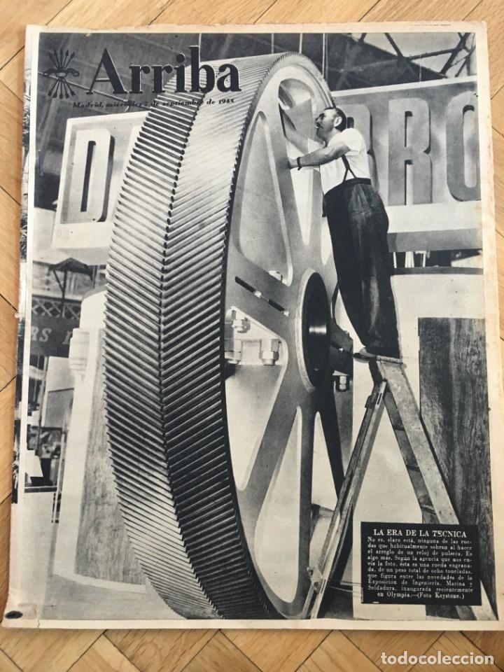 Collection Magazines and Newspapers: ARRIBA (7-9-55)LITRI CINE VENECIA RIA VILLAVICIOSA MADRID HOMENAJE A CURTA BARCELONA AUSTRIA ALMANSA