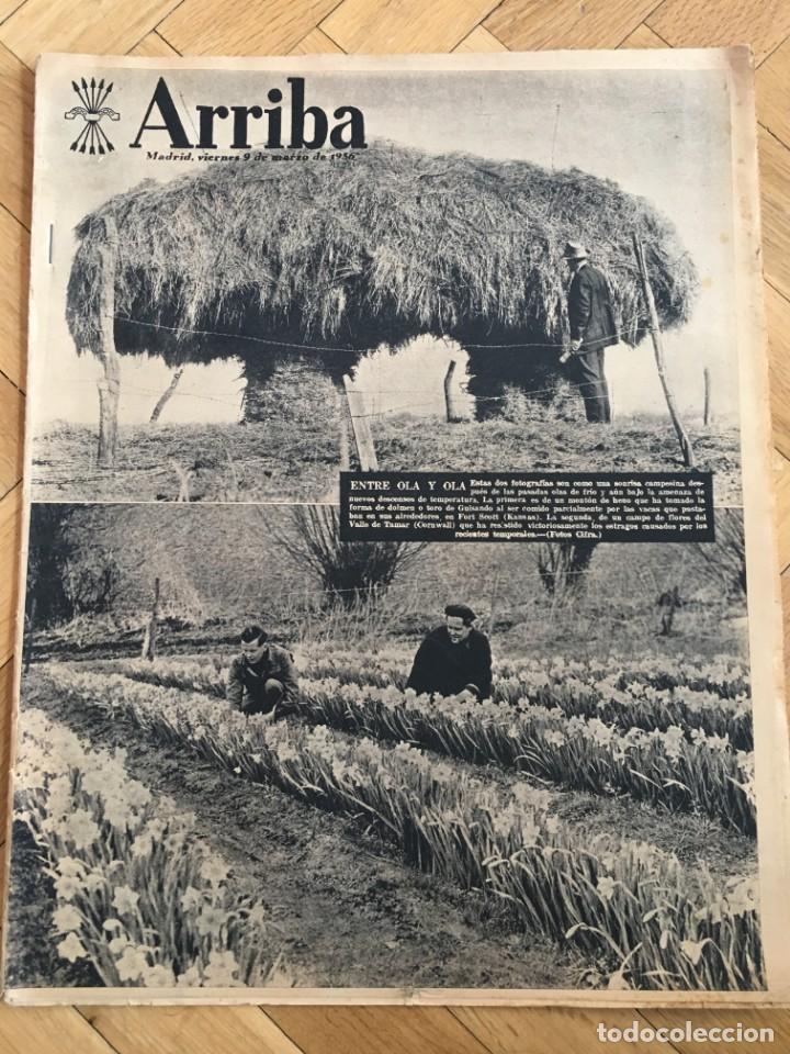 Sammeln von Zeitschriften und Zeitungen: ARRIBA (9-3-56) KREMLIN MALLORCA CELA GRAVES GIRONELLA HUESCA ETNA