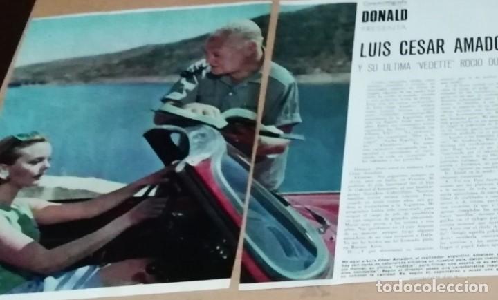 Coleccionismo de Revistas y Peri&oacute;dicos: Luis C&eacute;sar Amadori y Roc&iacute;o Durcal en 1966 recorte (R4399) 7 p&aacute;ginas revista Blanco y Negro ese a&ntilde;o