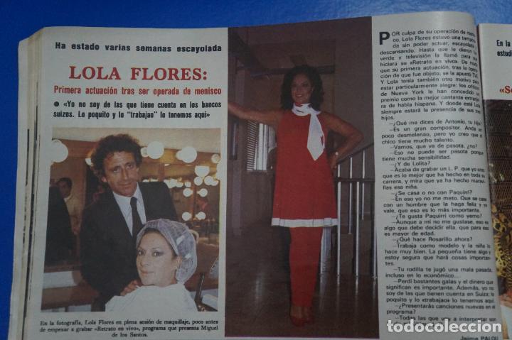 Coleccionismo de Revistas y Peri&oacute;dicos: RECORTE REPORTAJE CLIPPING DE LOLA FLORES REVISTA SEMANA N&ordm; 2104 PAG 24