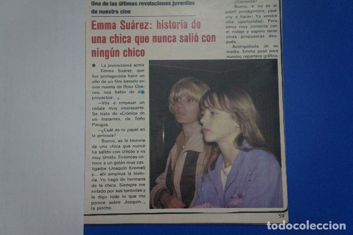 Coleccionismo de Revistas y Peri&oacute;dicos: RECORTE REPORTAJE CLIPPING DE EMMA SU&Aacute;REZ REVISTA SEMANA N&ordm; 2104 PAG 59