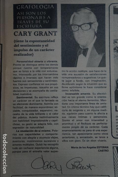 Coleccionismo de Revistas y Peri&oacute;dicos: RECORTE REPORTAJE CLIPPING DE CARRY GRANT REVISTA SEMANA N&ordm; 2104 PAG 105