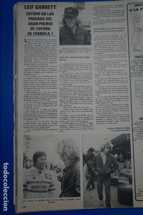 Coleccionismo de Revistas y Peri&oacute;dicos: RECORTE REPORTAJE CLIPPING DE LEIF GARRET REVISTA SEMANA N&ordm; 2104 PAG 108