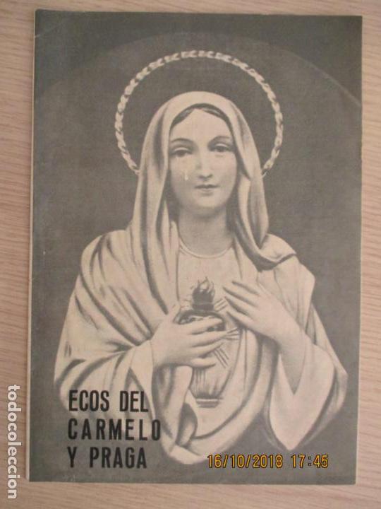 Coleccionismo de revistas y peri&oacute;dicos: ECOS DEL CARMELO Y PRAGA. REVISTA DIRIGIDA POR PADRES CARMELITAS. A&Ntilde;O 37. JUN 1954. VOL 37.
