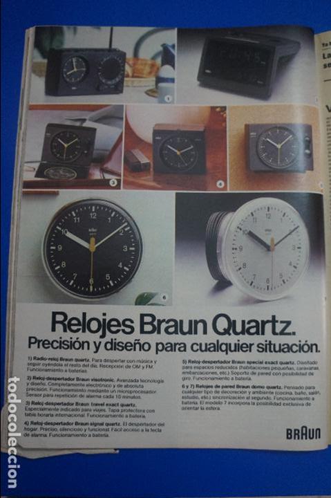 Coleccionismo de Revistas y Peri&oacute;dicos: RECORTE REPORTAJE CLIPPING DE ANUNCIO RELOJES BRAUN QUARTZ REVISTA SEMANA N&ordm; 2097 PAG 99 L53