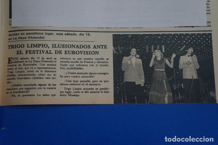 Coleccionismo de Revistas y Peri&oacute;dicos: RECORTE REPORTAJE CLIPPING DE TRIGO LIMPIO REVISTA SEMANA N&ordm; 2097 PAG 109 L53