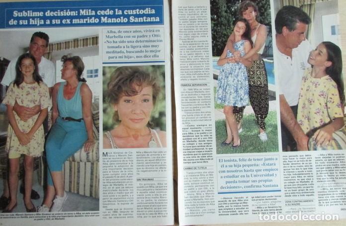 Collectionnisme de Revues et Journaux: RECORTE SEMANA 2897 1995 MILA XIMENEZ, MANOLO SANTANA 3 PGS